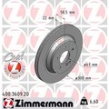 Zimmermann Brake Disc - Standard/Coated, 400.3609.20 400.3609.20